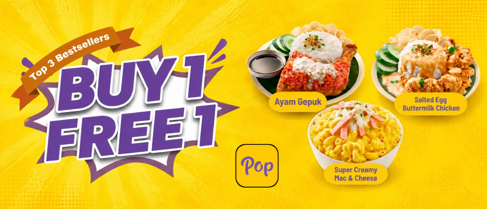 Pop Meals Buy 1 Free 1 – Limited Time