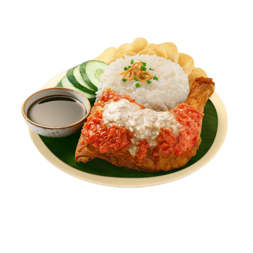 Ayam Gepuk with Sambal Gajus